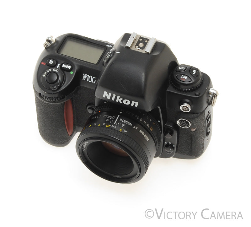 Nikon F100 Autofocus 35mm Film SLR Camera w/ AF Nikkor 50mm f1.8 Lens