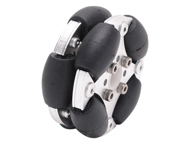 48mmダブルアルミオムニホイール (14148) : ロボットショップ