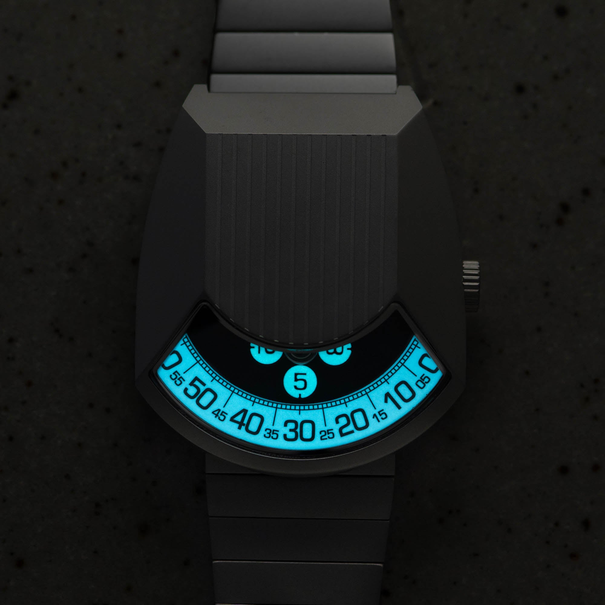 Retronaut Automatic Wandering Hour Matte Steel White | Xeric.com