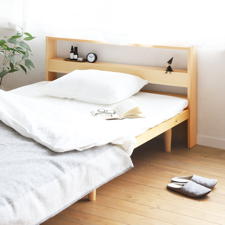 ベッドF ヘッドボードシェルフ SD｜家具とベッドの専門店キシル