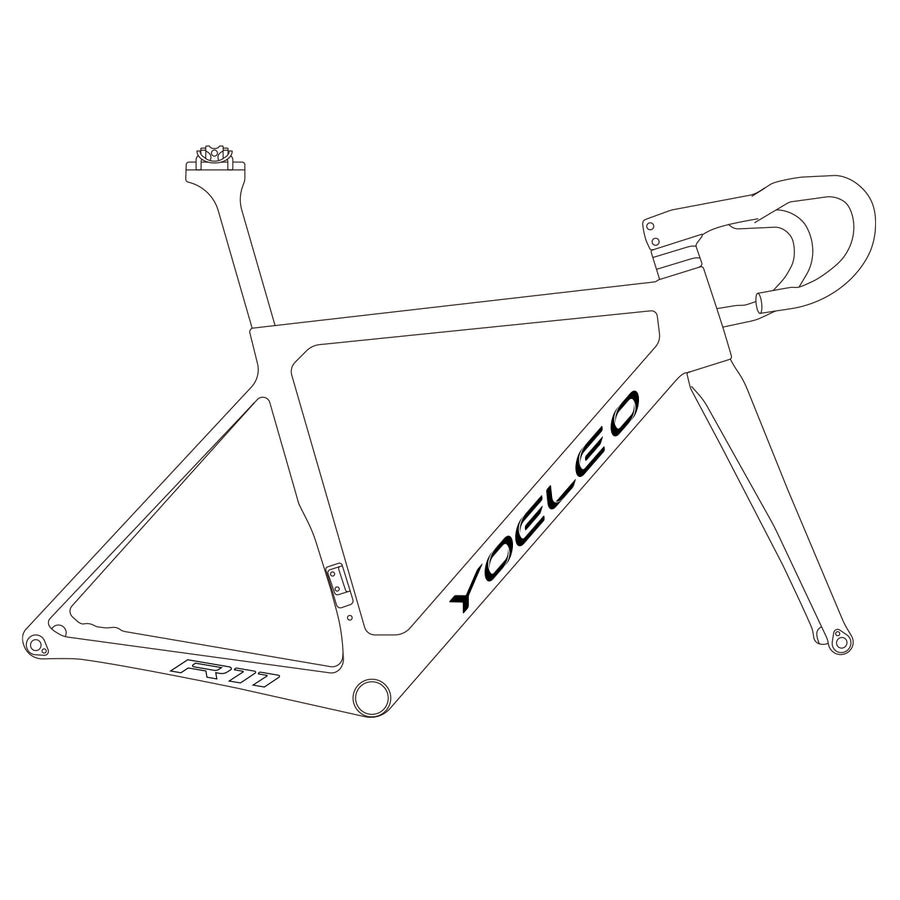 カーボンディスクブレーキバイクフレーム -軽量ロードフレームセット