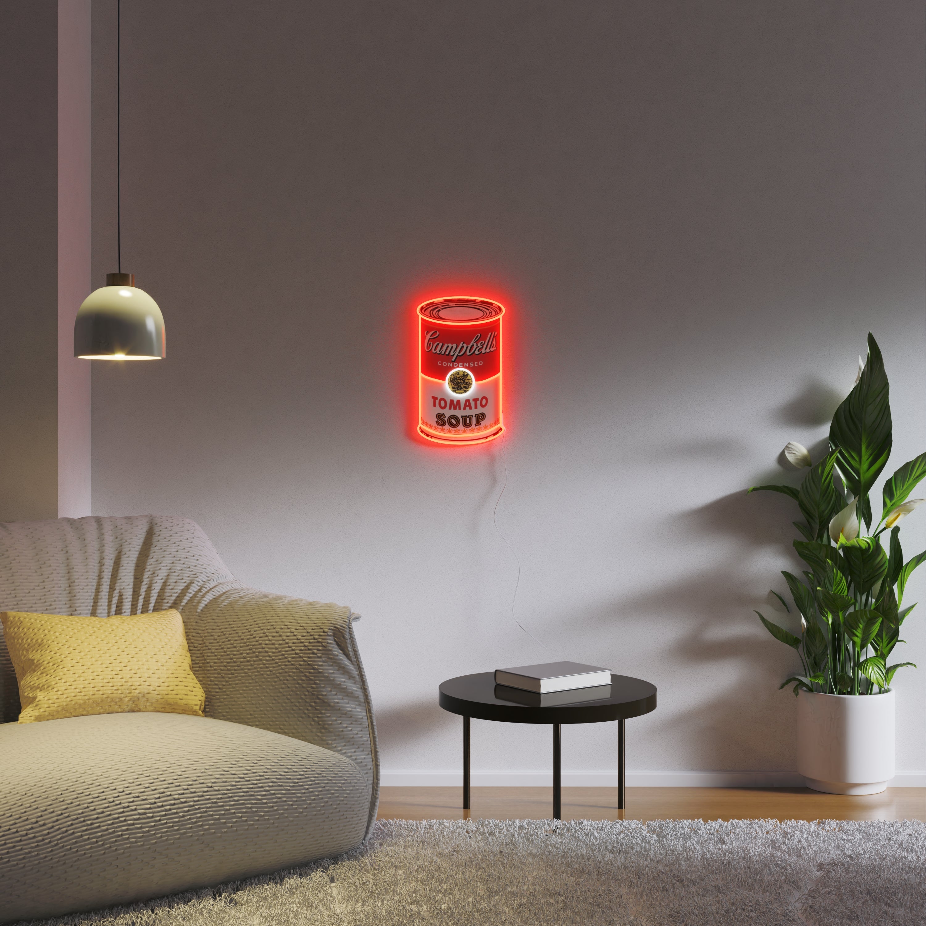キャンベル・イエローポップ×アンディ・ウォーホルの新作LEDネオン