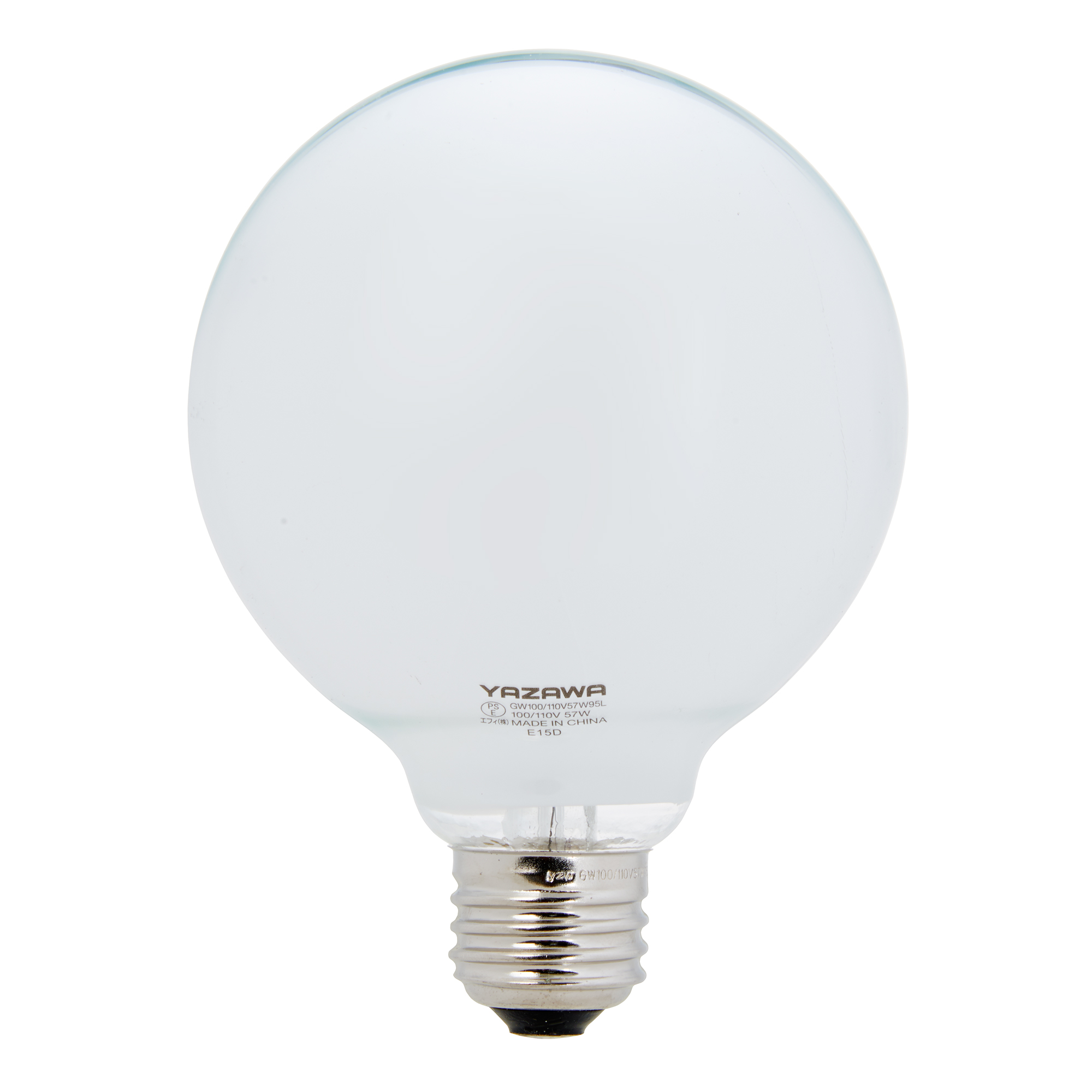 ボール電球40W形ホワイト 長寿命（Φ95mm）｜YAZAWA CORPORATION
