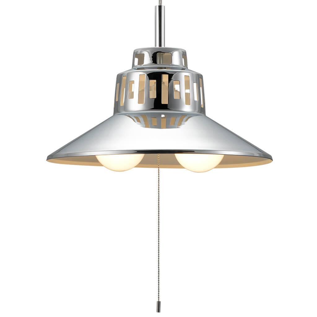 シルバーシェード ペンダントライト（ランプ別売・100W×2灯）E26