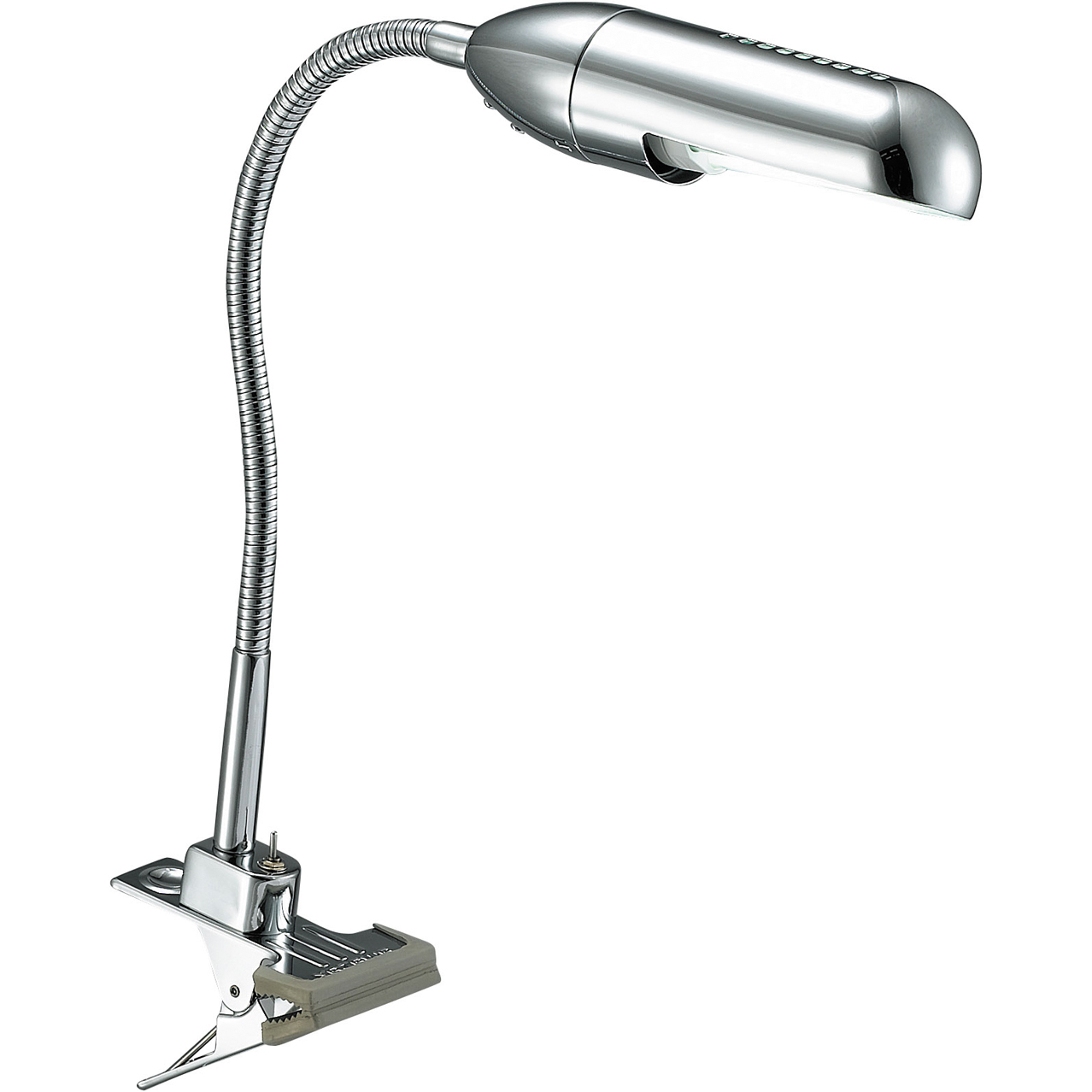 クリップライト（60W電球形蛍光灯付き・昼光色）フレキシブルアーム