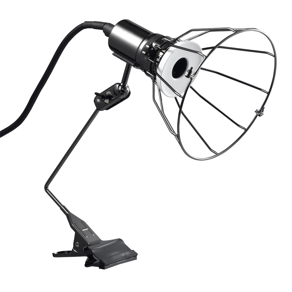 防雨型E26L字型アームクリップライト ガード付き｜YAZAWA CORPORATION