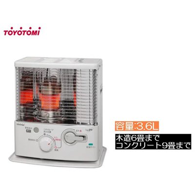 トヨトミ (TOYOTOMI) 電池レス 石油ストーブ (反射形) ホワイト [暖房