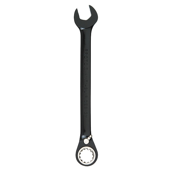 Proto Black Chrome Combo Reversible Ratcheting Wrench 11/32