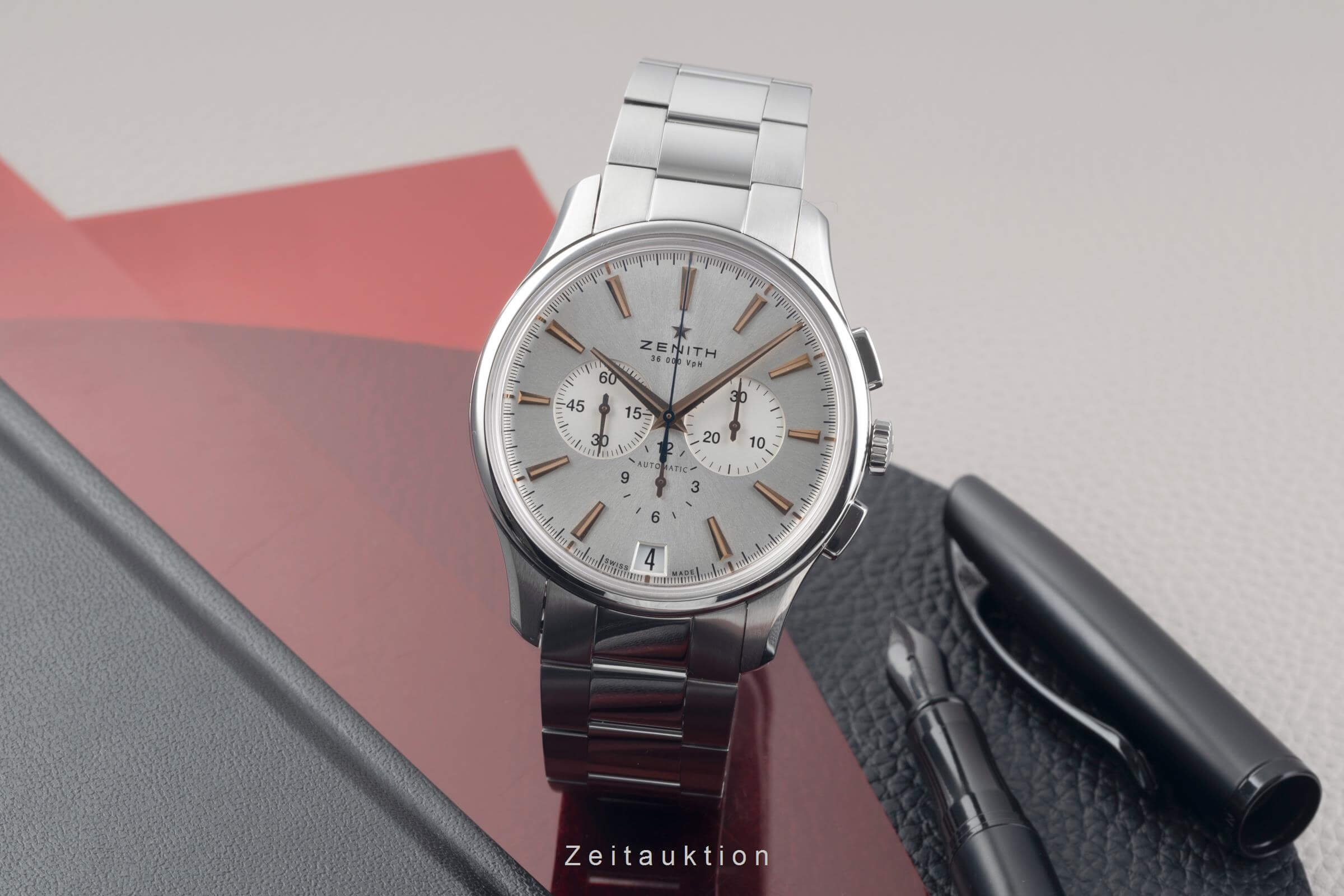 Zenith Captain chronograph steel automatic Kal. 400 Ref. 03.2110