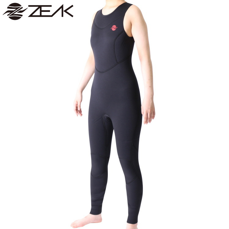 ZEAK(ジーク) ウェットスーツ 女性用 レディース ロングジョン 3mm