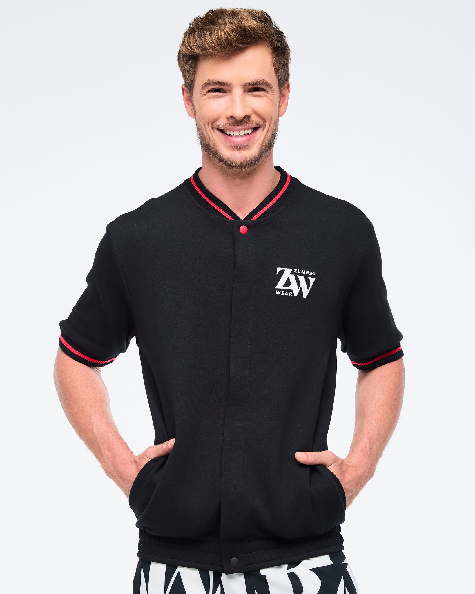 Zumba Haus Men's Short Sleeve Bomber Jacket – Zumba Wear | STRONG iD