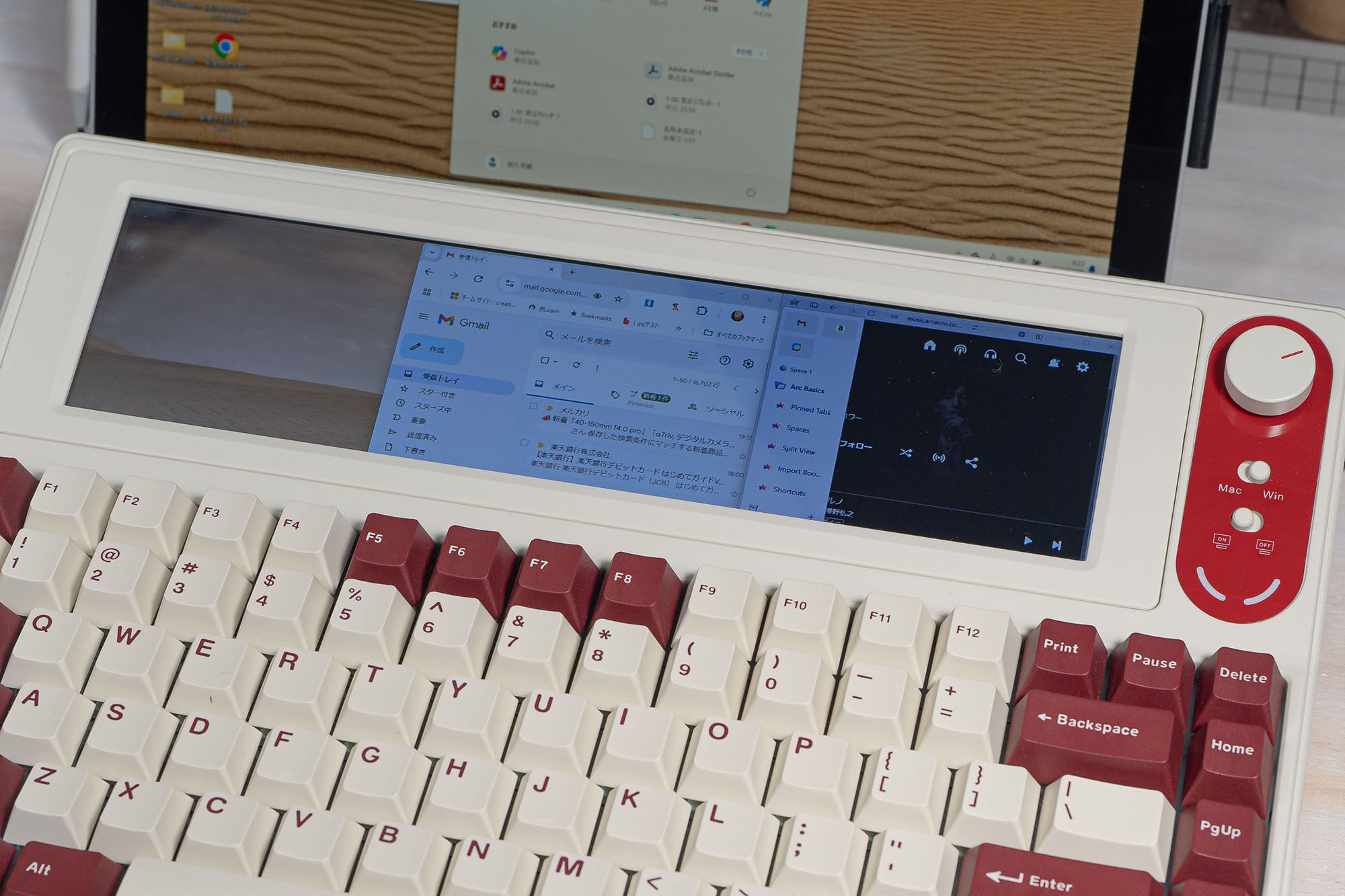 ディスプレイ一体型のロマン系キーボード！Ajazz AKP846レビュー（商品