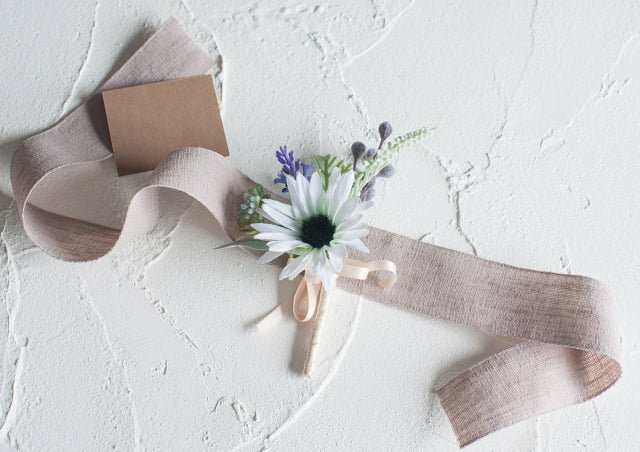 ウェディングブーケ】Natural-Chic ホワイト・ブルーグリーンの