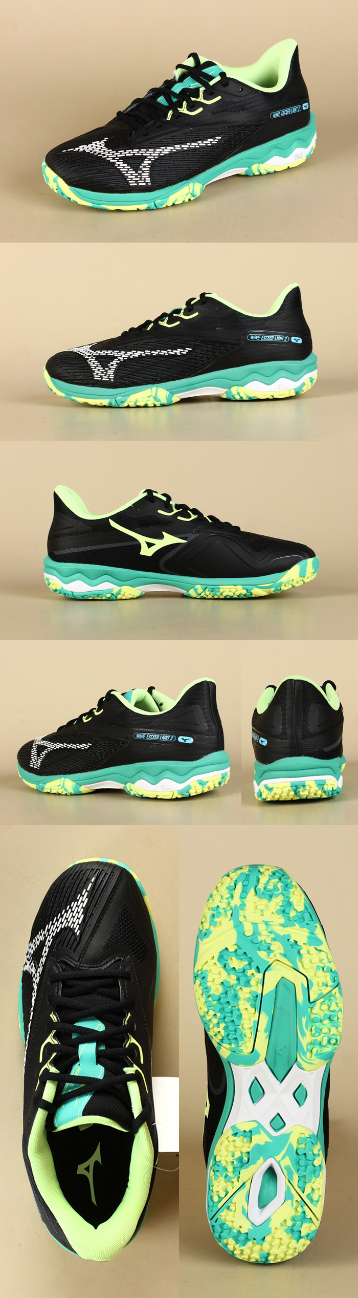 61GB231746 ウエーブエクシード ライト 2 OC ブラック×ホワイト