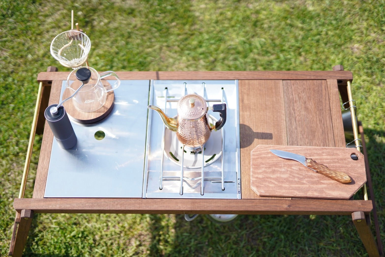 YURAGI OUTDOOR×0229made 別注ウォールナットIGTテーブル