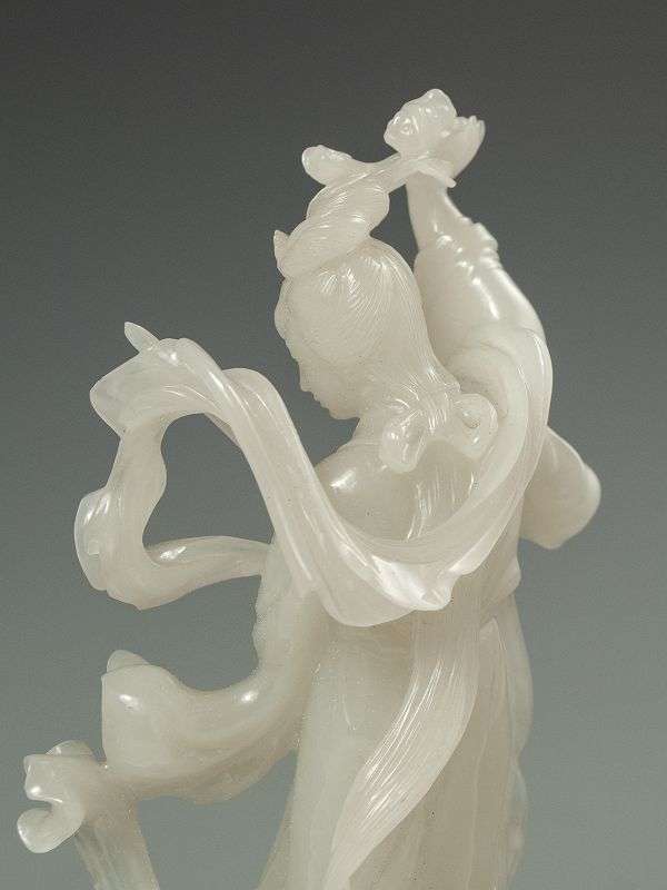 Chinese Jade Carving of a Maiden - Zentner Collection