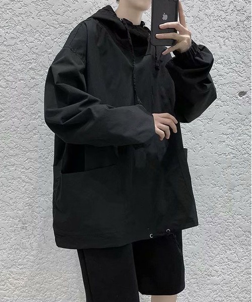 BLANC FICELLE ナイロンジャケット オーバーサイズ ナイロンパーカー