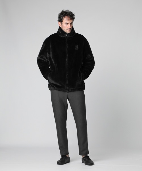 Psycho Bunny（サイコバニー） ブルゾン アウター フェイクファー