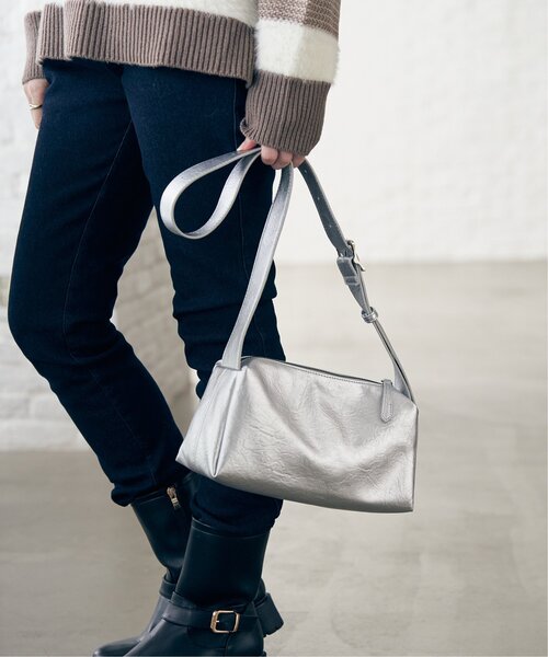 ikka（イッカ） ショルダーバッグ バッグ 合皮横長肩掛けショルダー