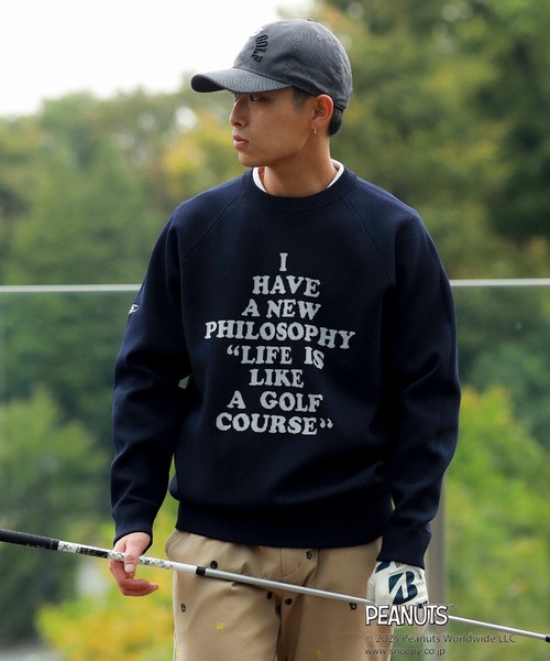 BEAMS GOLF（ビームス ゴルフ） セーター ニット 「MEN」PEANUTS