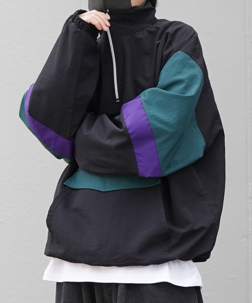 ナイロンジャケット 25AW ビッグシルエット トラックジャケット