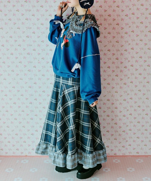 kutir（クティール） スカート 「クティールとレトロ」切り替えダブル