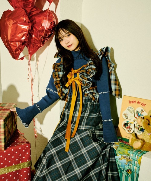 kutir（クティール） スカート 「クティールとレトロ」切り替えダブル