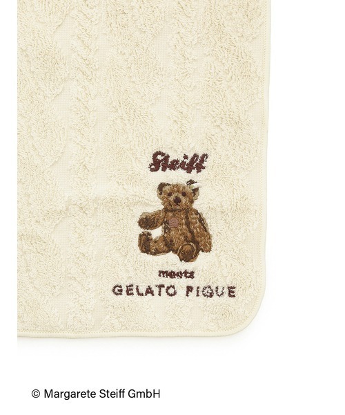 gelato pique（ジェラートピケ） ハンカチ 「Steiff」ハンドタオル