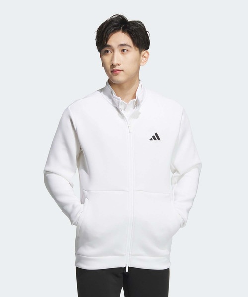 adidas（アディダス） コート ジャケット ダンボールニット バックロゴ