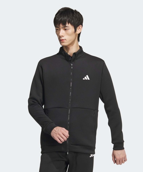 adidas（アディダス） コート ジャケット ダンボールニット バックロゴ