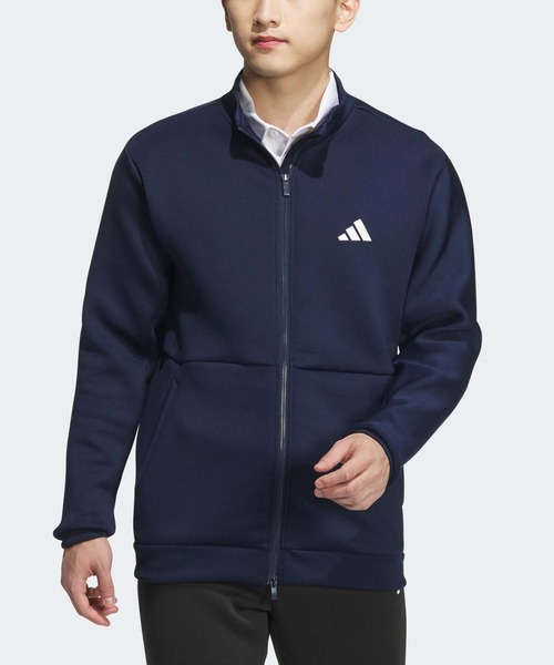 adidas（アディダス） コート ジャケット ダンボールニット バックロゴ