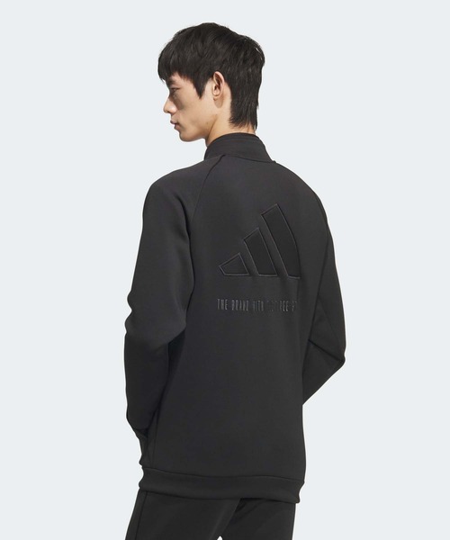 adidas（アディダス） コート ジャケット ダンボールニット バックロゴ