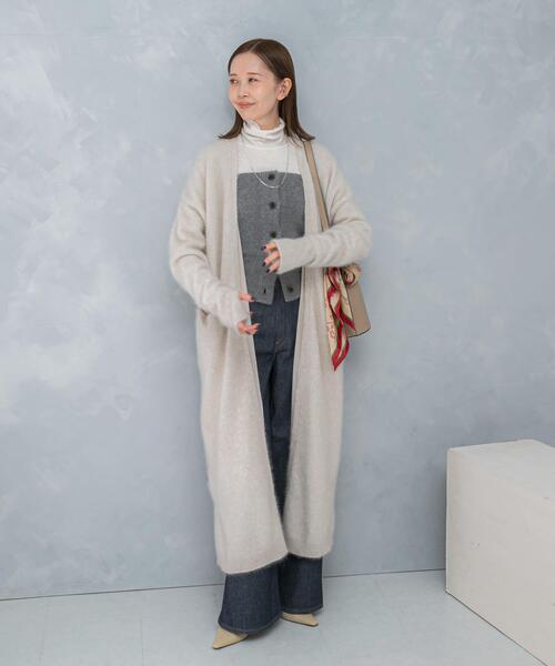 カーディガン ファーニットロングガウン レディース : ZOZOTOWN Yahoo