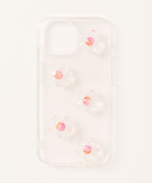 TONE（トネ） スマホケース 「hazeleyes」お花の透明ソフトiPhone