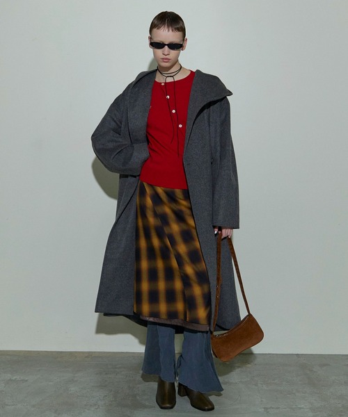 MAISON SPECIAL（メゾンスペシャル） スカート Checkered Bias Seam