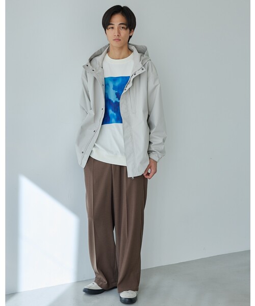 THE SHOP TK パンツ ツイルワイドスラックス メンズ : ZOZOTOWN Yahoo