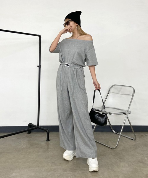 non-hedge（ノンヘッジ） セットアップ オフショルトップスワイド