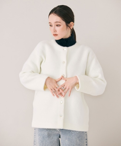 Audie a Muses（オーディア ミューズ） カーディガン シャギーニット