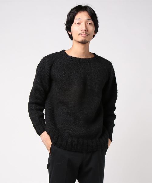 TIME WILL TELL WORKS セーター ニット RANDOM PANEL ALPACA HAND KNIT