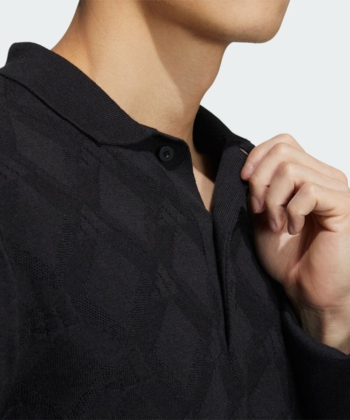 adidas（アディダス） ポロシャツ アーガイル柄 セーター ポロ「adidas