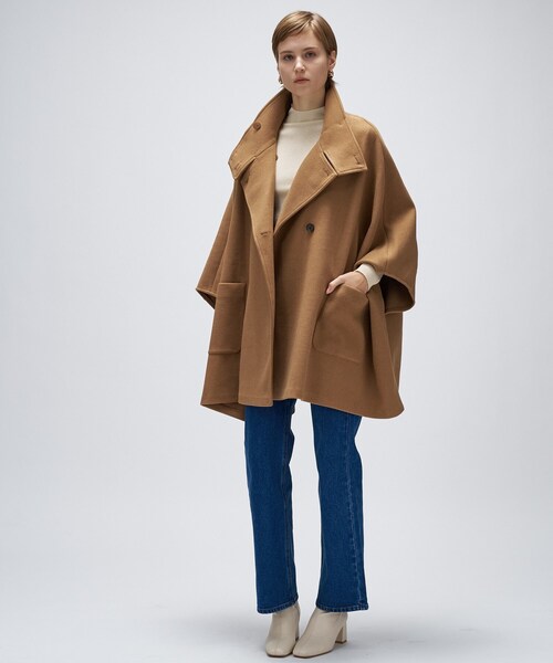 cloenc（クロエンス） コート アウター 「手洗い可」メルトンジャージ