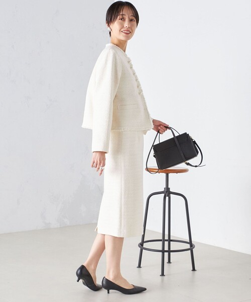 SHIPS（シップス） スカート 「セレモニー対応可」スラブ ツイード