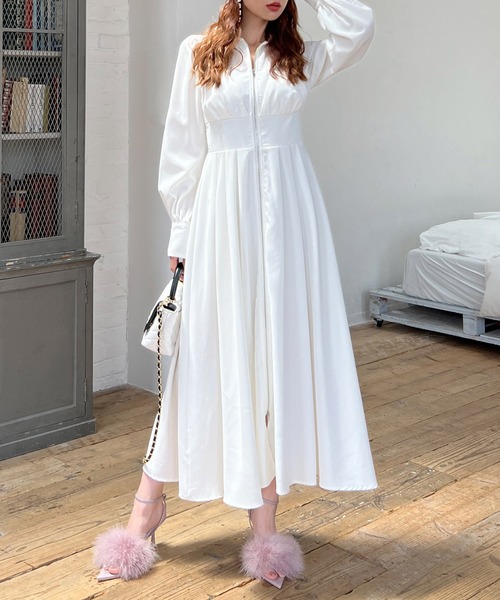 ROYAL PARTY（ロイヤルパーティー） シャツワンピース コルセット風