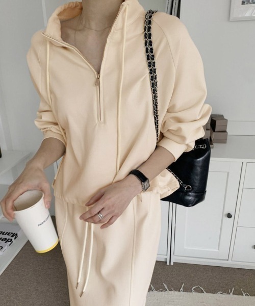 Maison Calme セットアップ 「上下セット」裏起毛ボリューム ハーフ