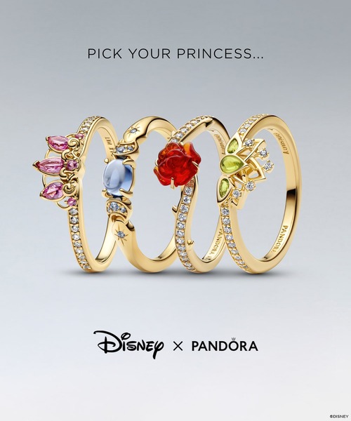 PANDORA（パンドラ） 指輪 リング ディズニー 美女と野獣 ローズ