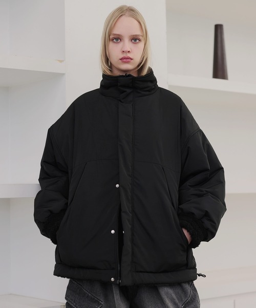 ROCHEM（ローシェン） ブルゾン アウター ダブルジップ比翼デザイン裏