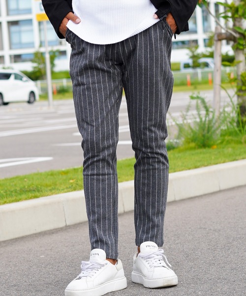 adamsJUGGLER（アダムスジャグラー） パンツ リラックスストライプ
