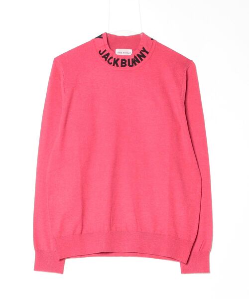 ニット セーター ジャックバニー コットンロゴタートルニット