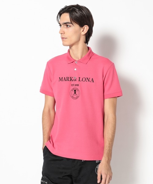 MARK&LONA（マークアンドロナ） ポロシャツ Gauge Camouflage Jacquard