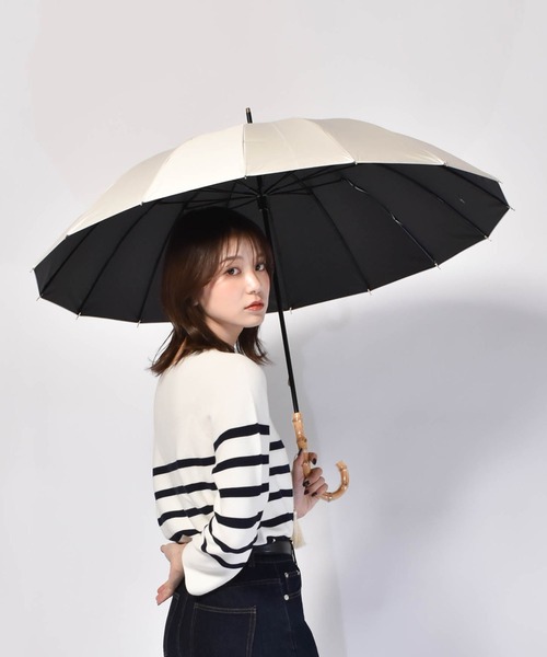 Waterfront（ウォーターフロント） 傘 16K花びらき竹手元 55cm 日傘